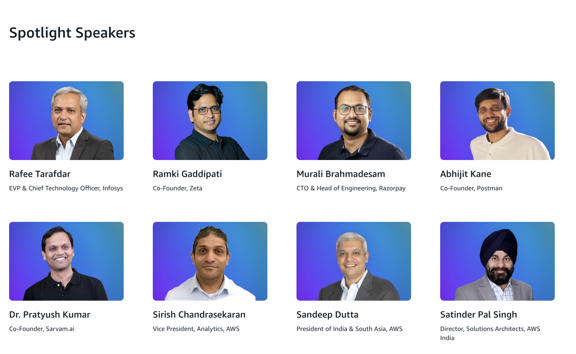 Spotlight speakers collage